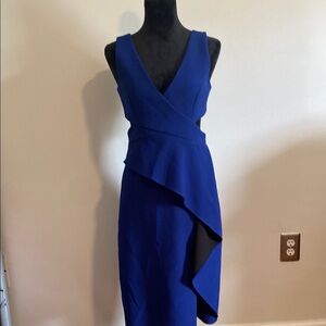BCBGMaxAzria Royal Blue Asymmetrical Dress